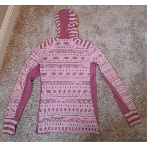 Kari Traa 100% Merino Wool Akle Hood Base Layer Top & Bottoms Pink Size XL - Picture 3 of 15